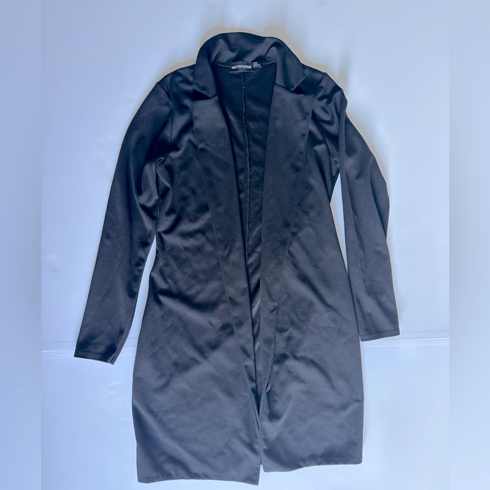 Black Longline Blazer